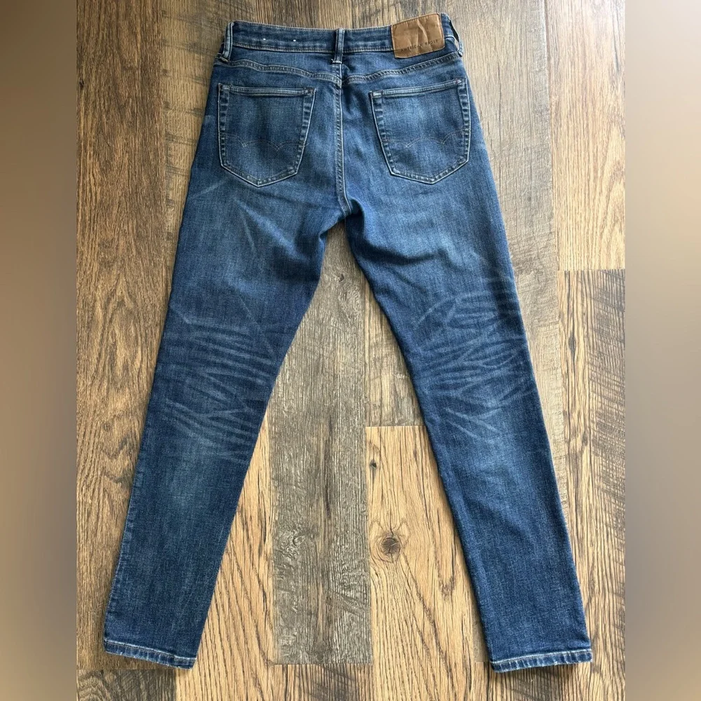 American Eagle Jeans Mens 30X32 Slim Straight Blue Distressed Next Level AirFlex